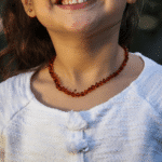 Collar de Ámbar Báltico Certificado Bebés y Niños Coñac - Ambari Chile