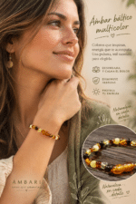 Pulsera de Ámbar Báltico Certificado – Multicolor – Adulto – Ambari Chile - Imagen 2