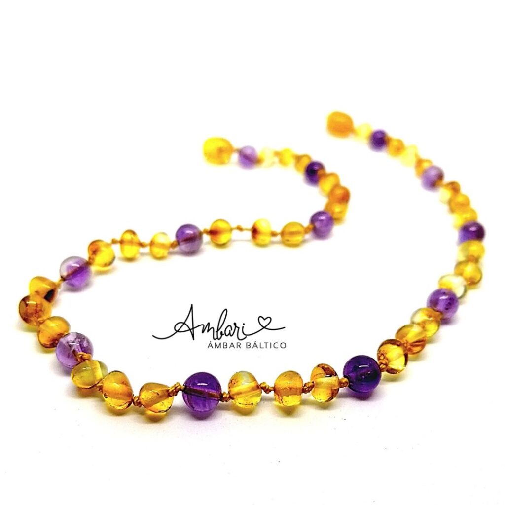 Collar Ámbar Y Amatista Bebés y Niños Ambari Collar Ámbar Y Amatista Bebés y Niños Ambari