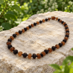 Collar de Ámbar Báltico Certificado Bebés y Niños Coñac Cherry Natural - Ambari Chile - Imagen 2