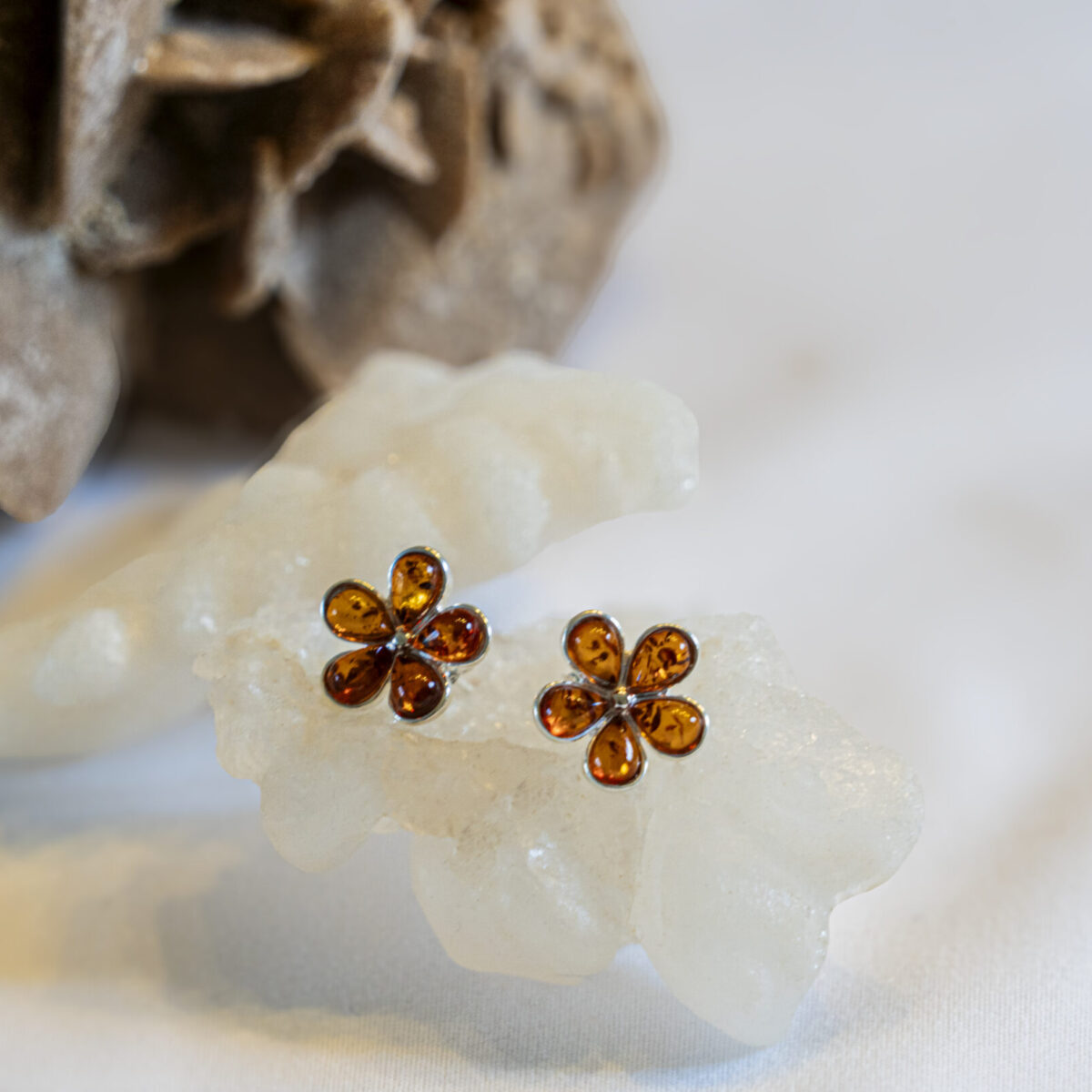 Aros de Ámbar Flor Aragón - Imagen 1